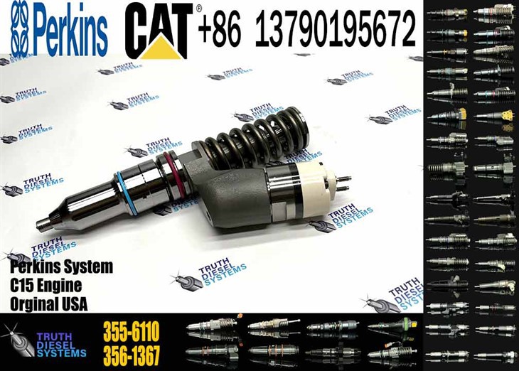 Caterpillar Injector C15 Common Rail Fuel Injector 355-6110 3556110 Injector For Erpillar C13 Diesel Engine Parts Construction Machinery Original New Injector