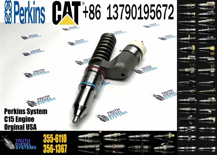 Caterpillar Injector C15 Common Rail Fuel Injector 355-6110 3556110 Injector For Erpillar C13 Diesel Engine Parts Construction Machinery Original New Injector factory