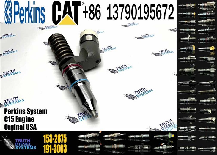 Caterpillar Injector C15 New 153-2875 1532875 Common Rail Fuel Injector For C15 Engine Excavator E365C E374D D8R D9R Diesel Parts Original New Injector price