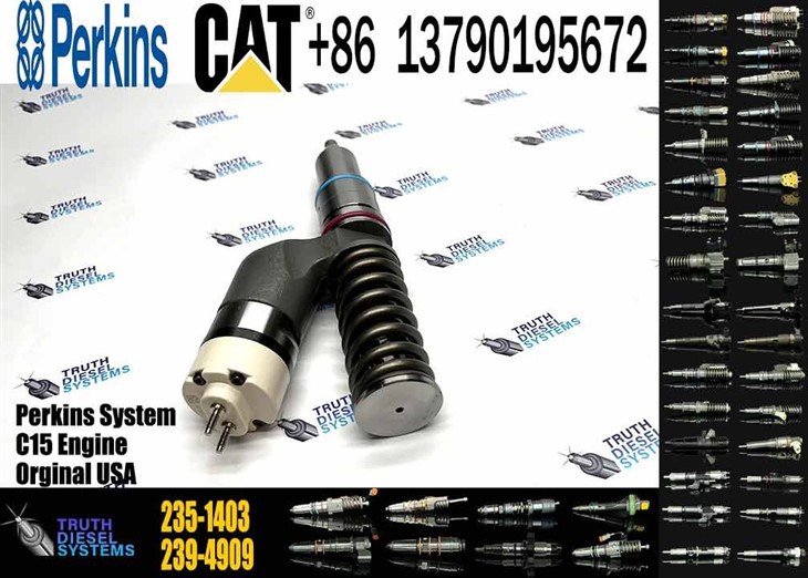 Caterpillar Injector C15 New 235-1403 2351403 10R-2772 10R2772 Common Rail Fuel Injector For C18 Engine Excavator E385C E390D Diesel Parts Original New Injector suppliers