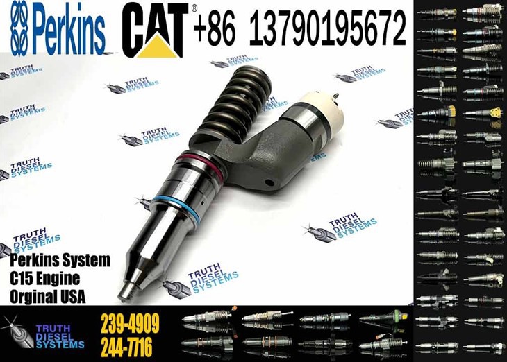 Caterpillar Injector C15 New 239-4909 2394909 Common Rail Fuel Injector For C15 Engine Excavator E365C E374D D8R D9R Diesel Parts Original New Injector price