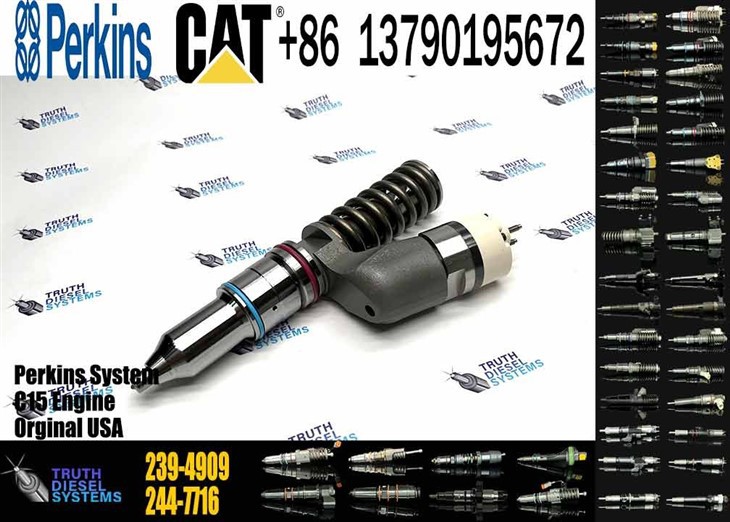 Caterpillar Injector C15 New 239-4909 2394909 Common Rail Fuel Injector For C15 Engine Excavator E365C E374D D8R D9R Diesel Parts Original New Injector best