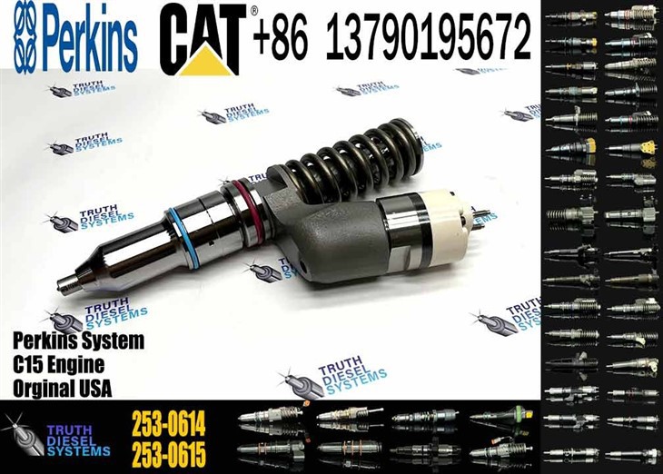 Caterpillar Injector C15 New 253-0614 2530614 10R-3263 10R3263 Common Rail Fuel Injector For C15 Engine Excavator E365C E374D Diesel Parts Original New Injector manufacturers