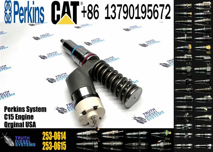 Caterpillar Injector C15 New 253-0614 2530614 10R-3263 10R3263 Common Rail Fuel Injector For C15 Engine Excavator E365C E374D Diesel Parts Original New Injector