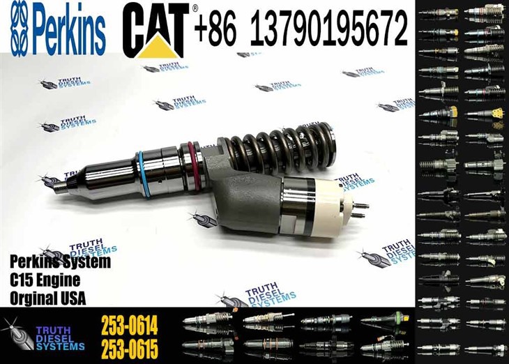 Caterpillar Injector C15 New 253-0614 2530614 10R-3263 10R3263 Common Rail Fuel Injector For C15 Engine Excavator E365C E374D Diesel Parts Original New Injector price