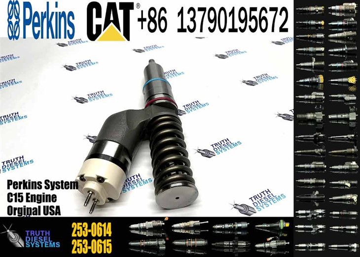 Caterpillar Injector C15 New 253-0614 2530614 10R-3263 10R3263 Common Rail Fuel Injector For C15 Engine Excavator E365C E374D Diesel Parts Original New Injector suppliers