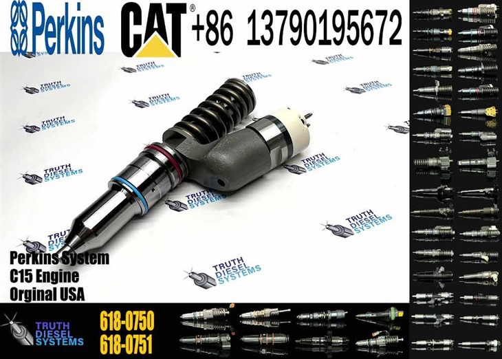 Caterpillar Injector C15 New 618-0750 6180750 10R-3266 10R3266 Common Rail Fuel Injector For C18 Engine Excavator E385C E390D Diesel Parts Original New Injector factory