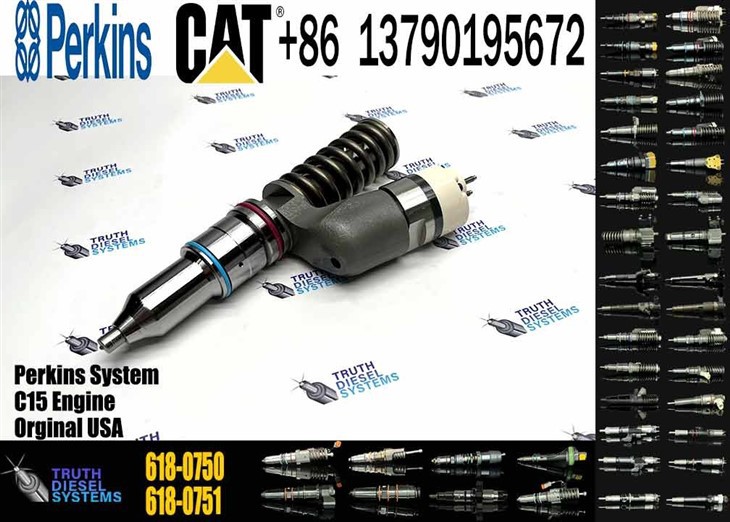 Caterpillar Injector C15 New 618-0750 6180750 10R-3266 10R3266 Common Rail Fuel Injector For C18 Engine Excavator E385C E390D Diesel Parts Original New Injector suppliers