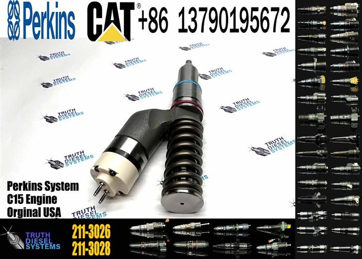 Caterpillar Injector C18 New 211-3026 2113026 10R-9787 10R9787 Common Rail Fuel Injector For C18 Engine Excavator E385C E390D Diesel Parts Original New Injector high quality