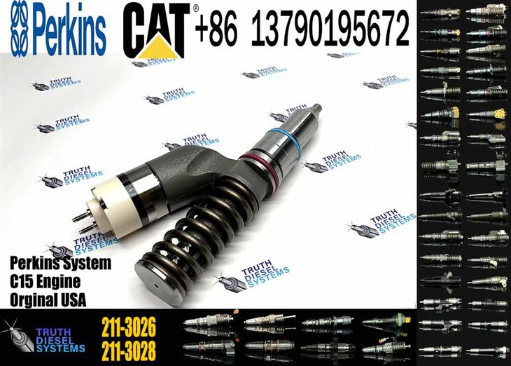Caterpillar Injector C18 New 211-3026 2113026 10R-9787 10R9787 Common Rail Fuel Injector For C18 Engine Excavator E385C E390D Diesel Parts Original New Injector