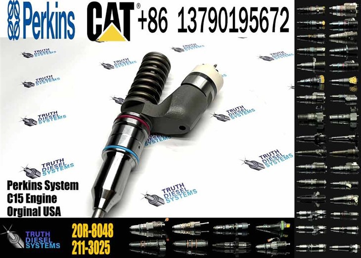 Caterpillar Injector C18 New 365-8156 3658156 20R-8048 20R8048 Common Rail Fuel Injector For C18 Engine Excavator E385C E390D Diesel Parts Original New Injector high quality