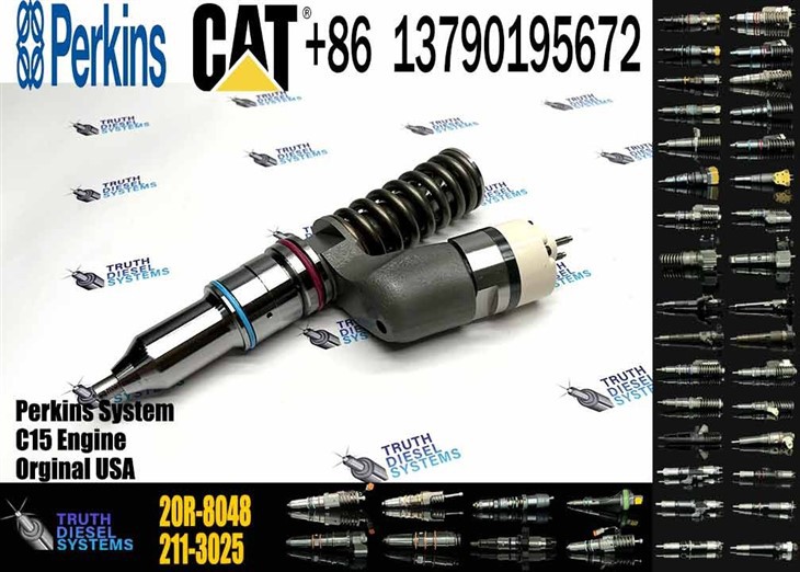 Caterpillar Injector C18 New 365-8156 3658156 20R-8048 20R8048 Common Rail Fuel Injector For C18 Engine Excavator E385C E390D Diesel Parts Original New Injector suppliers