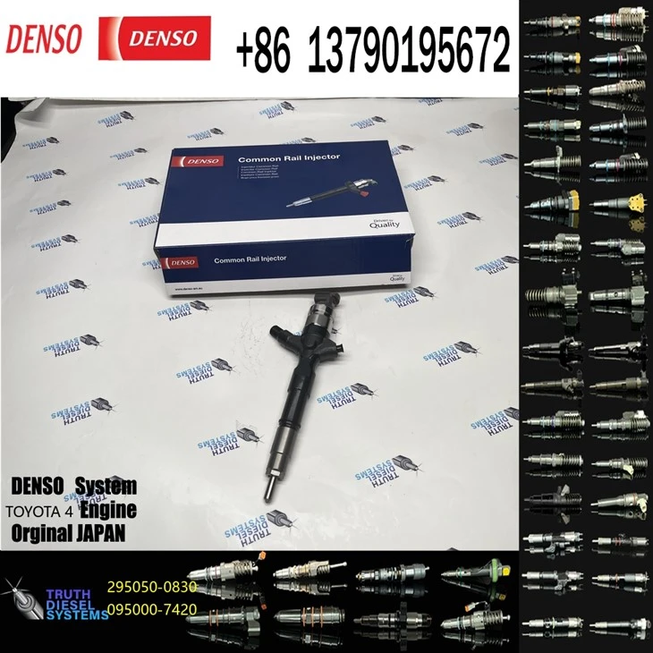 Injector 295050-0830 23670-39395 Is Suitable For Toyota 1kd-ftv Engines in Trucks And Excavators DENSO Injector Toyota 4 Original New Injector