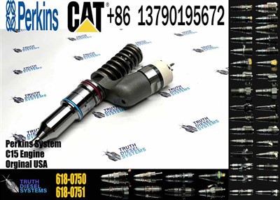Caterpillar Injector C15 New 618-0750 6180750 10R-3266 10R3266 Common Rail Fuel Injector For C18 Engine Excavator E385C E390D Diesel Parts Original New Injector