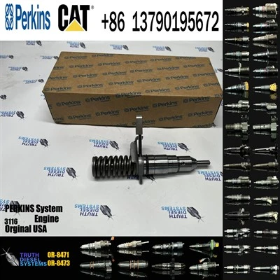 Perkins Injector 3116 New 6PCS 4P-2995 4P2995 0R-8471 Diesel Fuel Injector For Erpillar 3116 Engine For 322B 325B 320B Construction Machinery Parts Original New Injector